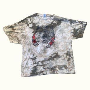 Vintage brown tie dye native bear t shirt